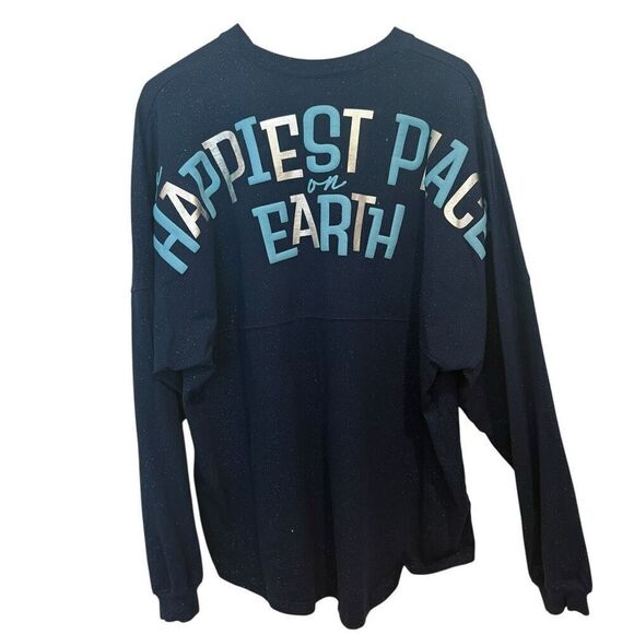 Disney Happiest Place on Earth 65th Anniversary Glitter Spirit Jersey Size XL Un - Picture 1 of 4